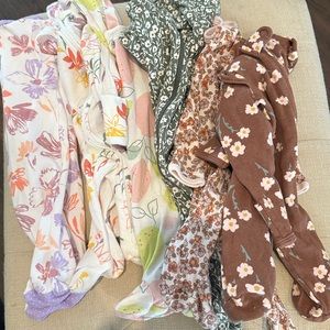 Footed pajamas multi pack. Newborn